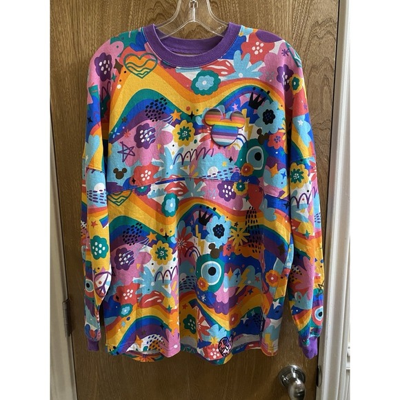 Disney Pride Mickey Mouse Spirit Jersey Size S Small LGBTQIA Disney World Colors - Picture 9 of 16